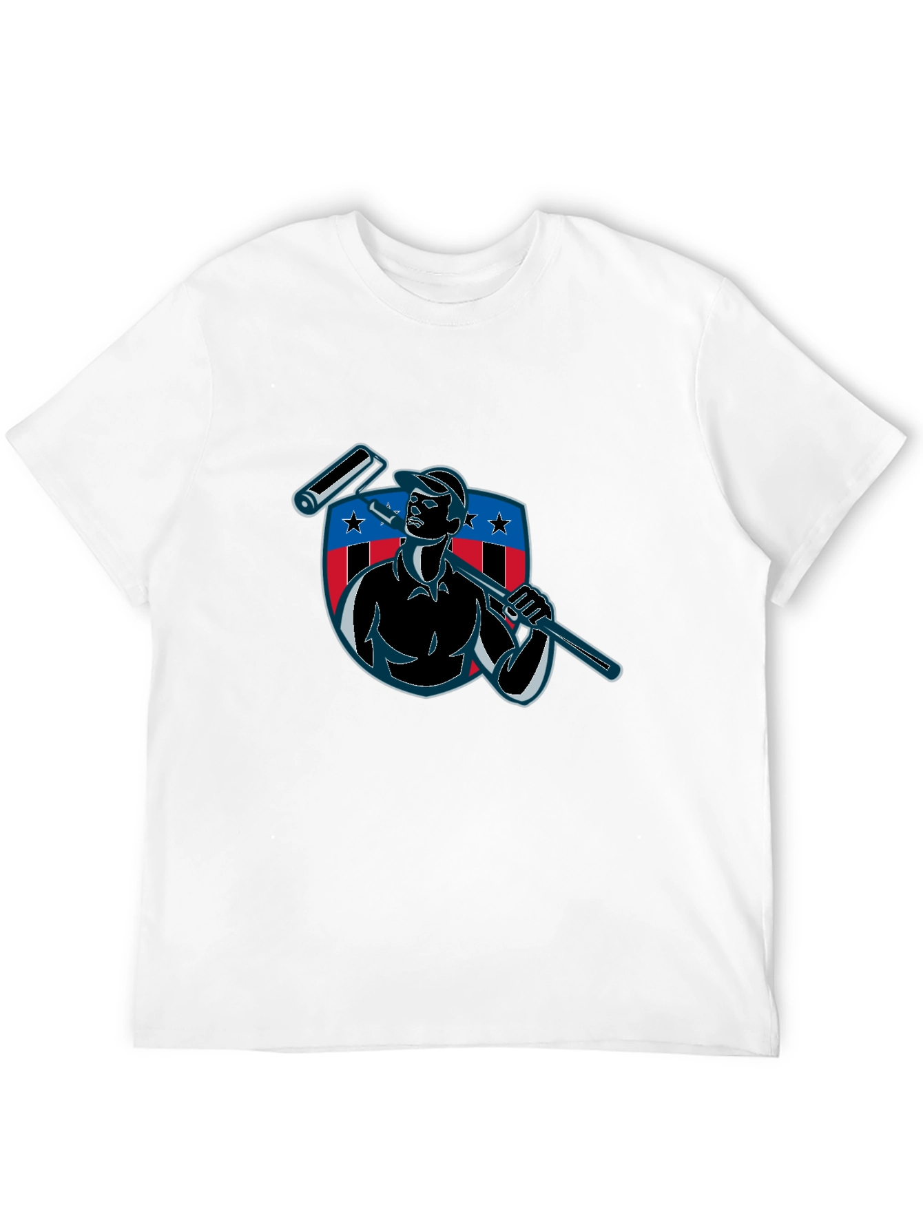 Patriotic Painter Graphic Tee - USA Pride