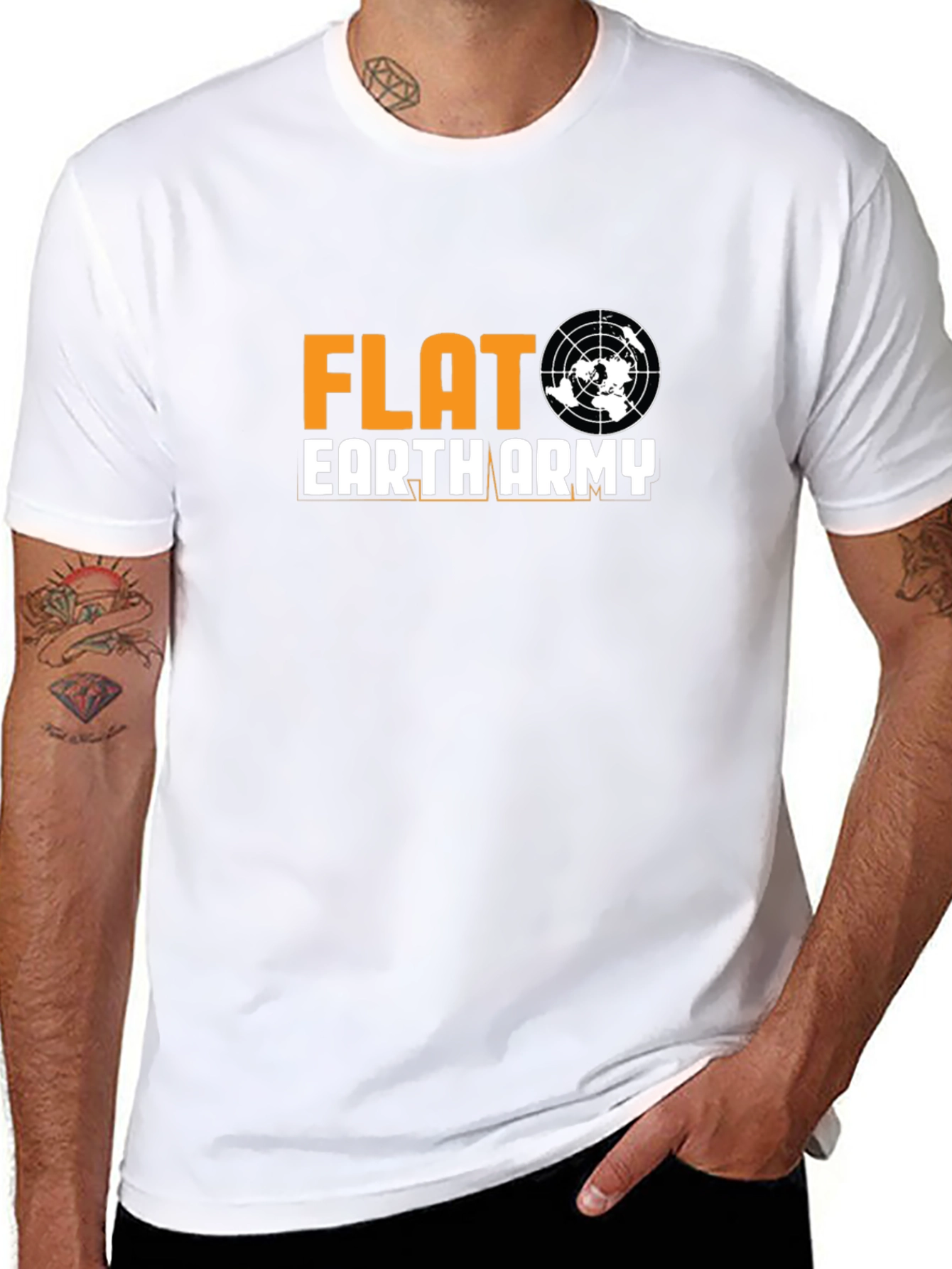 Flat Earth Army Graphic T-Shirt