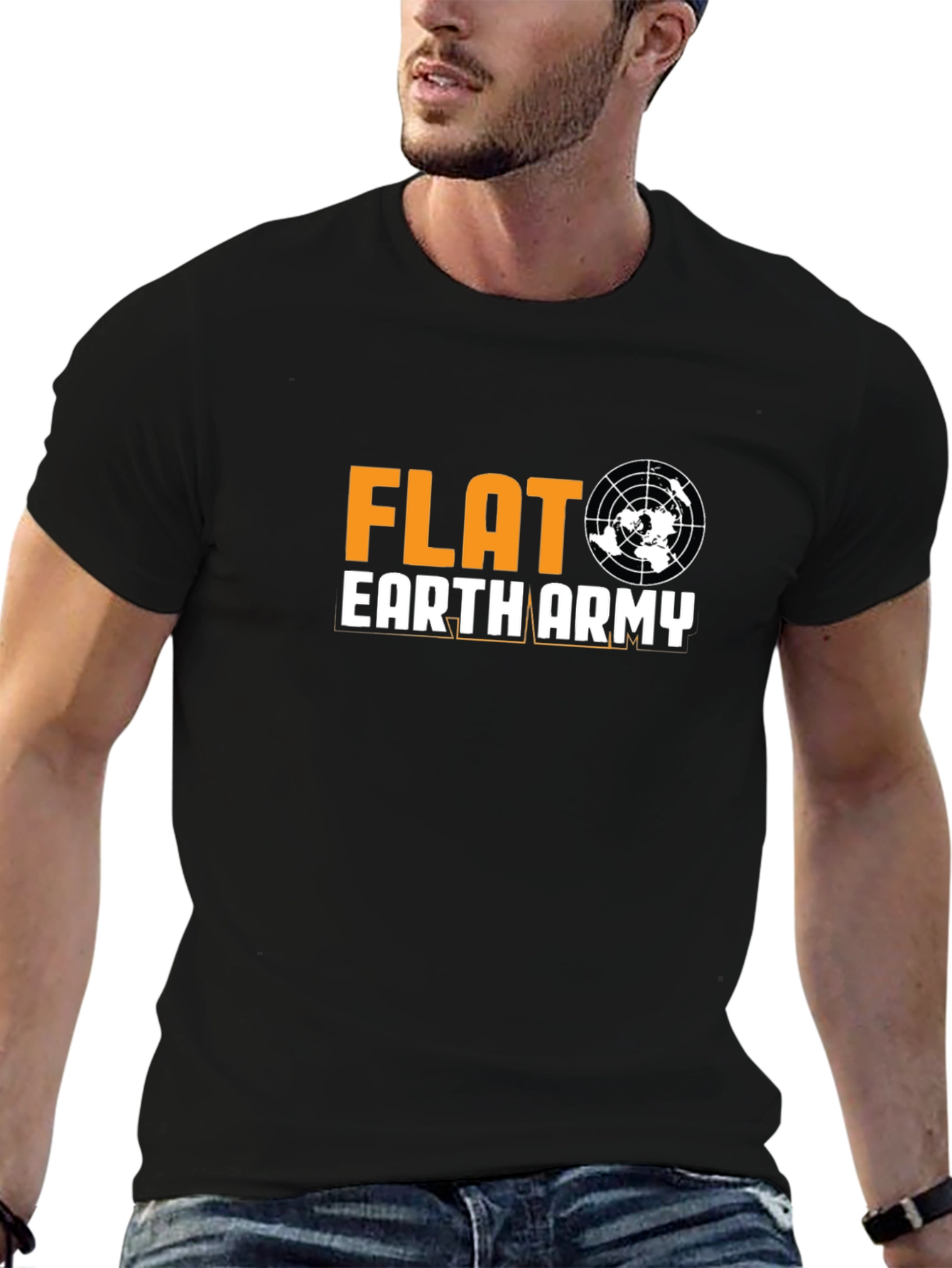 Flat Earth Army Graphic T-Shirt