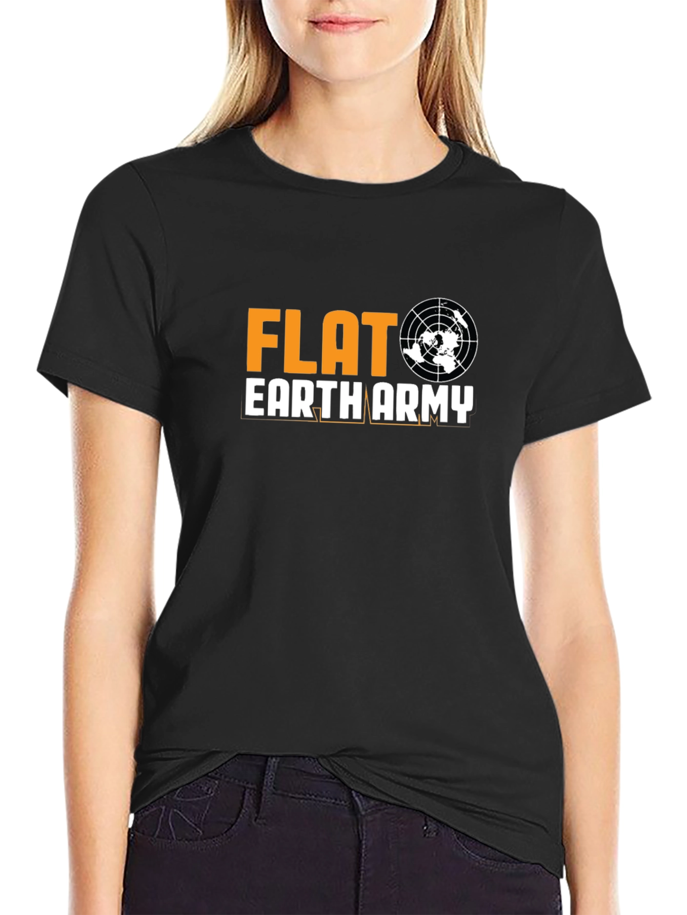Flat Earth Army Graphic T-Shirt