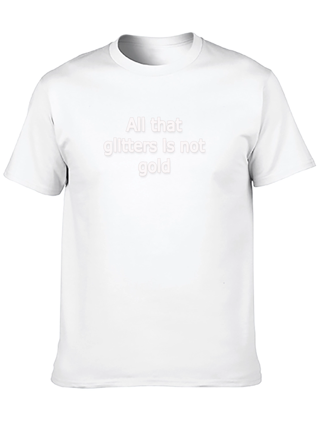 All That Glitters T-Shirt - Black Crew Neck Tee