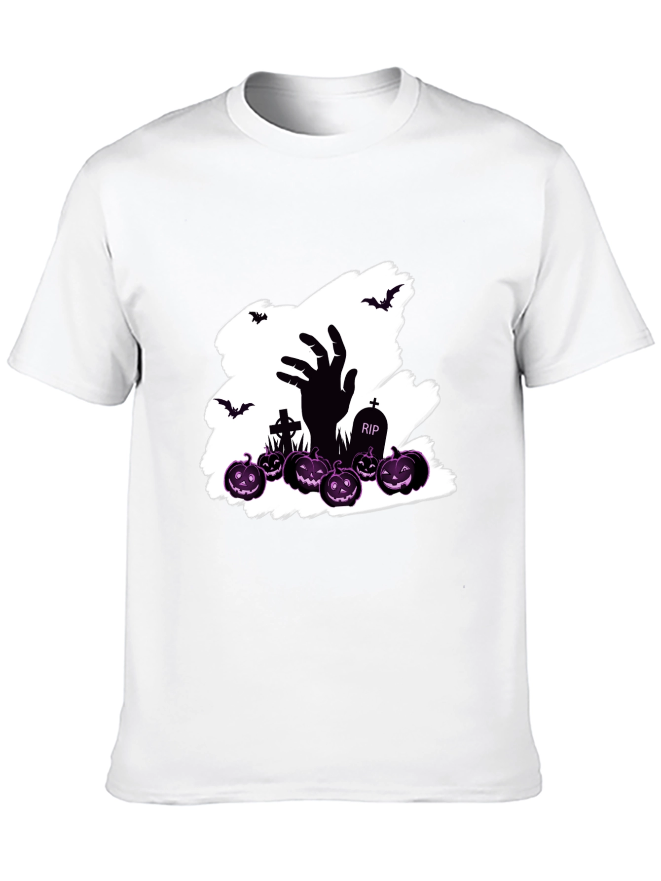 Halloween Zombie Hand Pumpkin T-Shirt