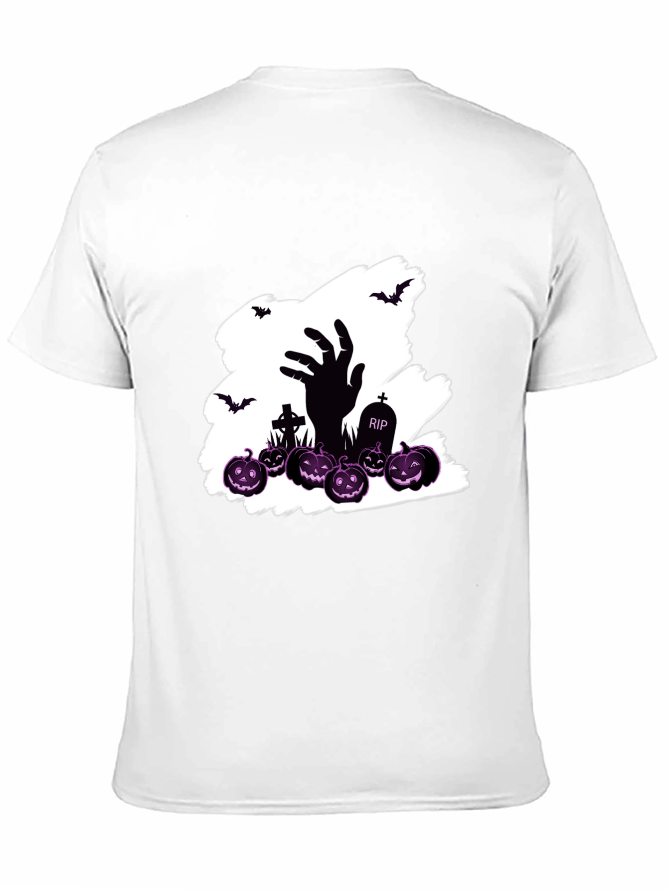 Halloween Zombie Hand Pumpkin T-Shirt