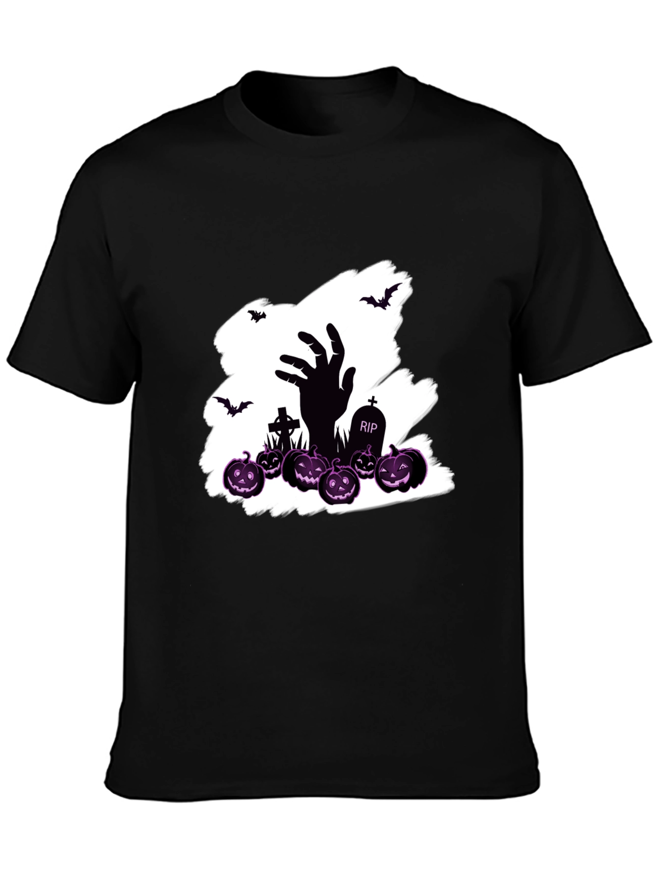 Halloween Zombie Hand Pumpkin T-Shirt