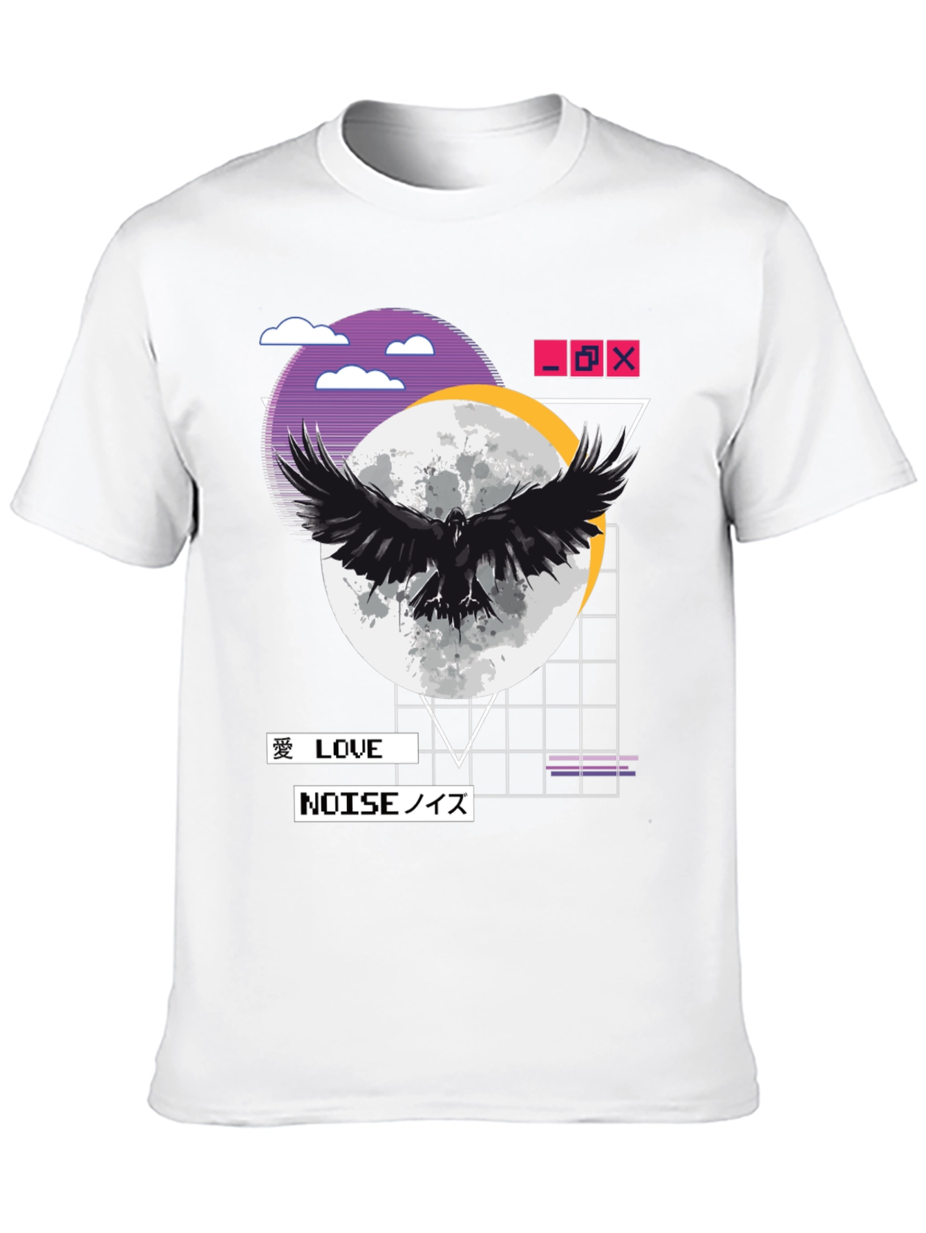 Raven Moon Graphic Tee - Love & Noise Aesthetic