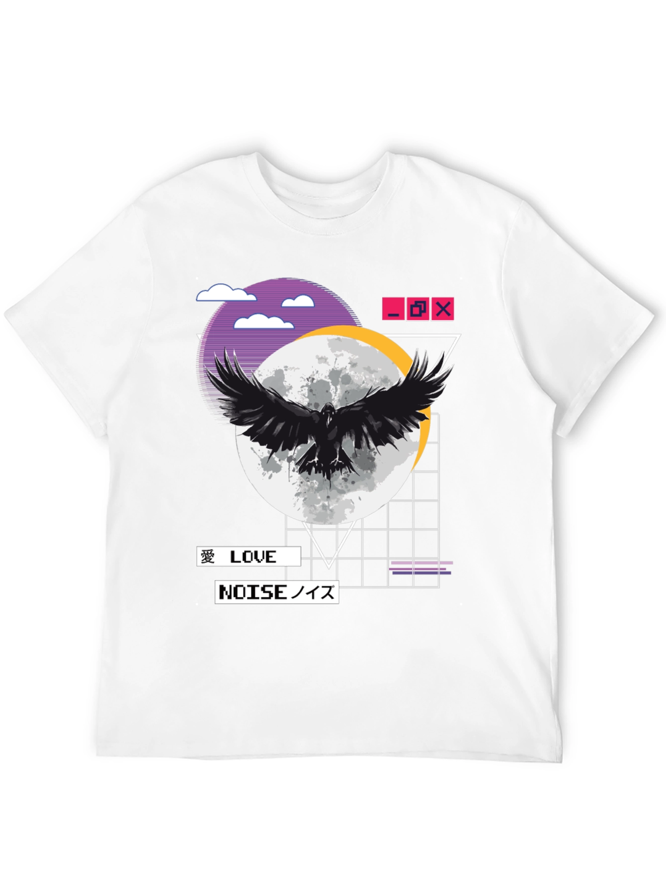 Raven Moon Graphic Tee - Love & Noise Aesthetic
