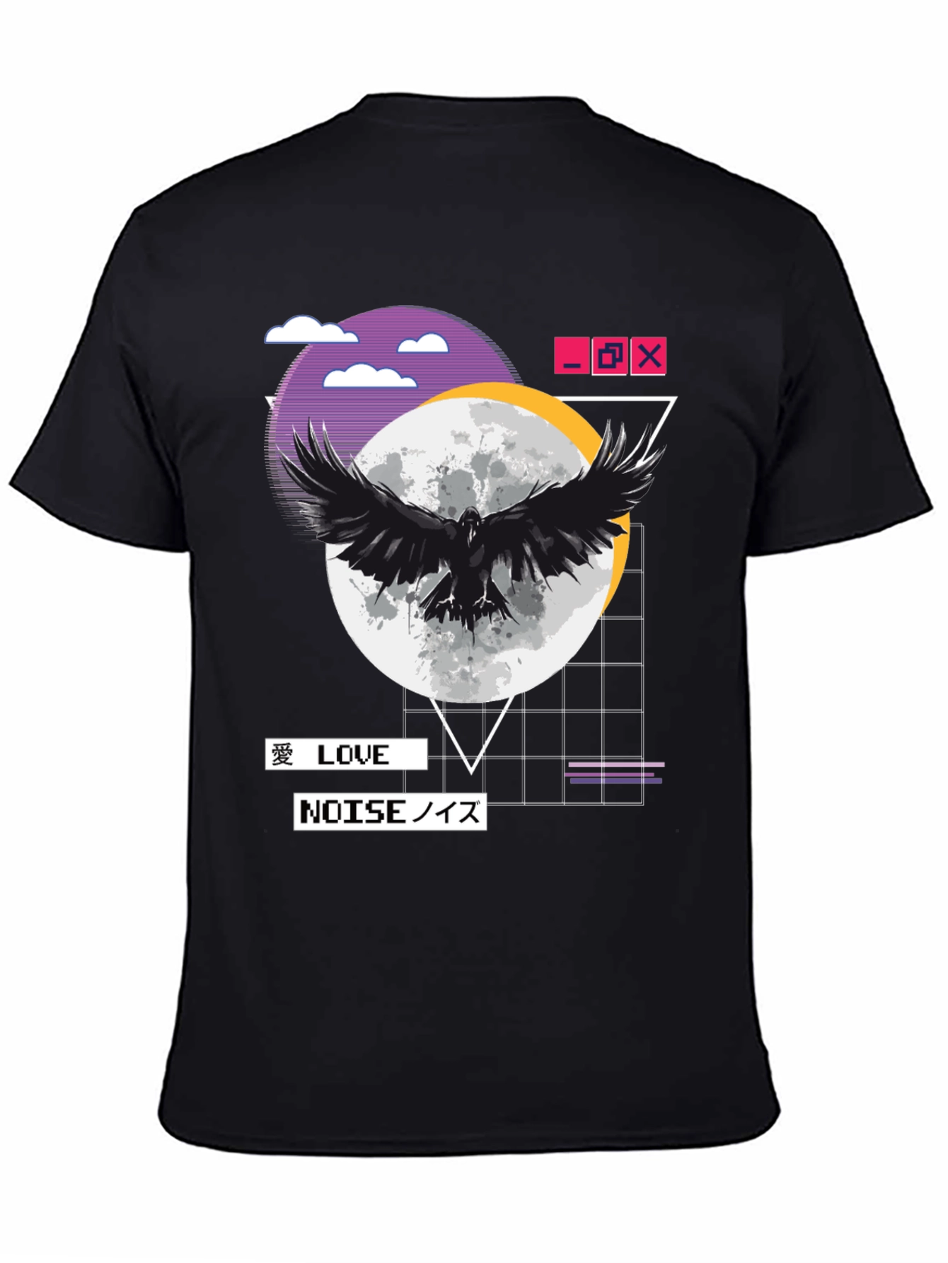 Raven Moon Graphic Tee - Love & Noise Aesthetic