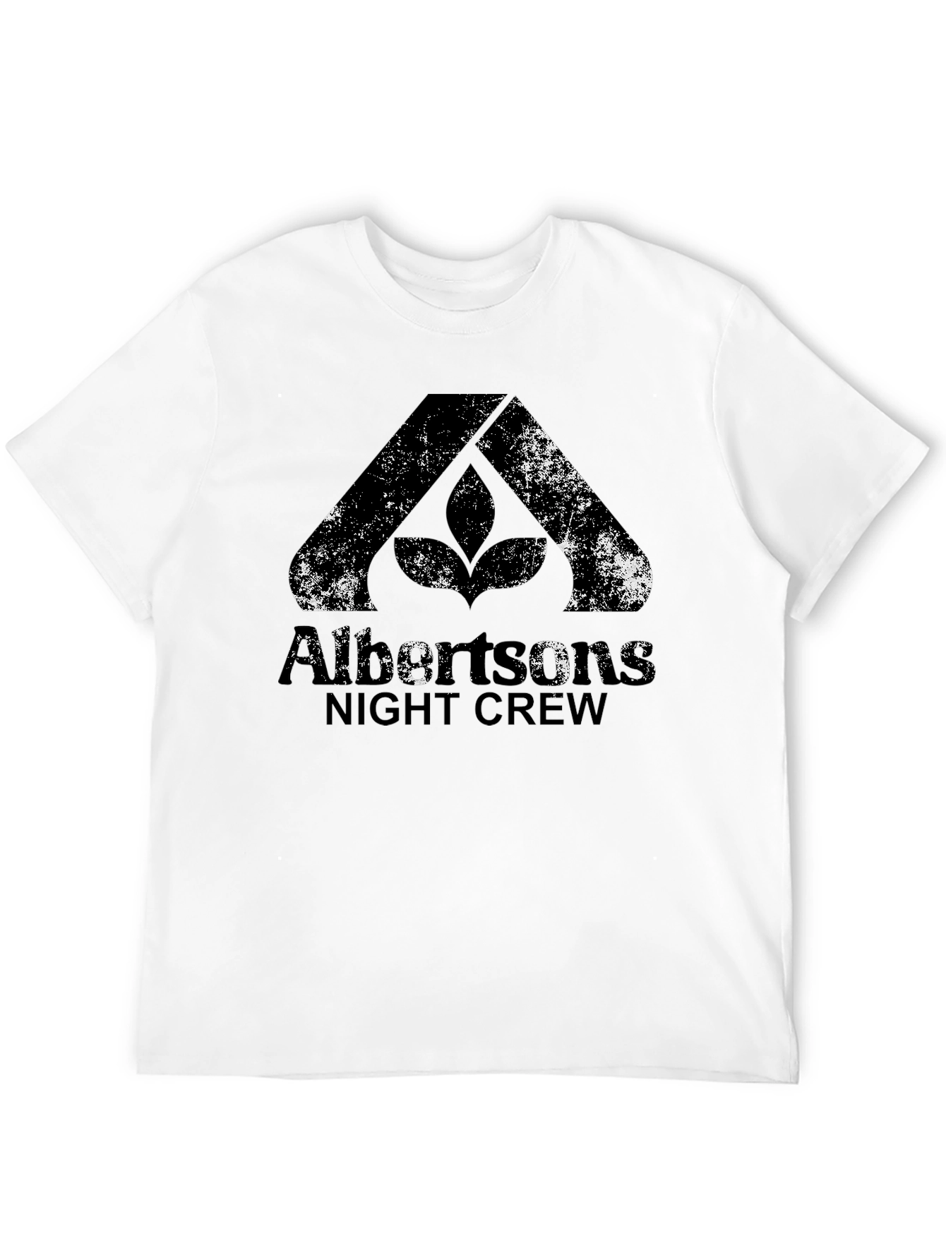 Albertsons Night Crew Black Graphic Tee