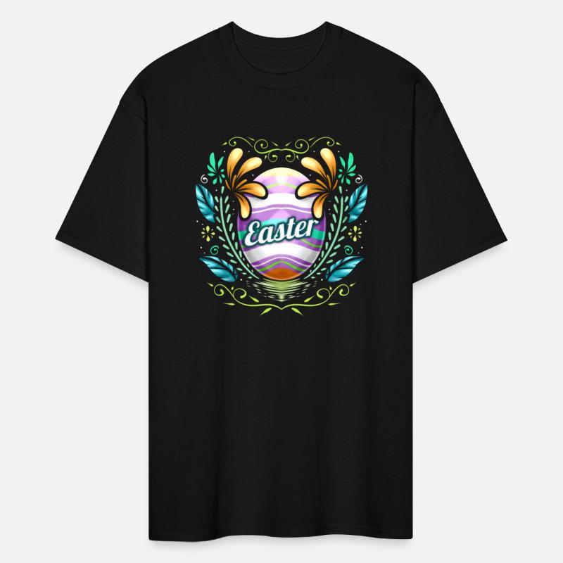 Easter Egg With Ornaments And Feathers on Easter