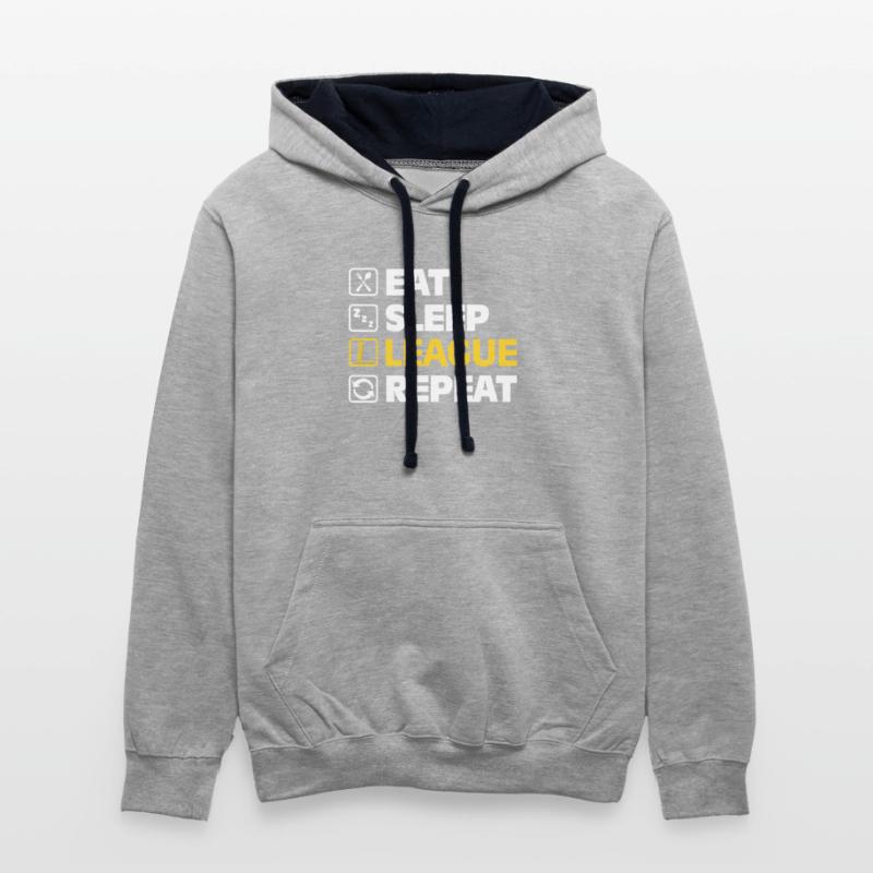 Eat Sleep League Repeat Bronze Master Legend LoL