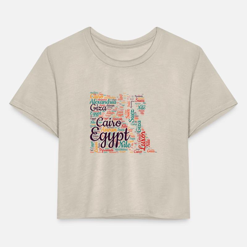 Egypt Word Map : Cities and Regions Typography