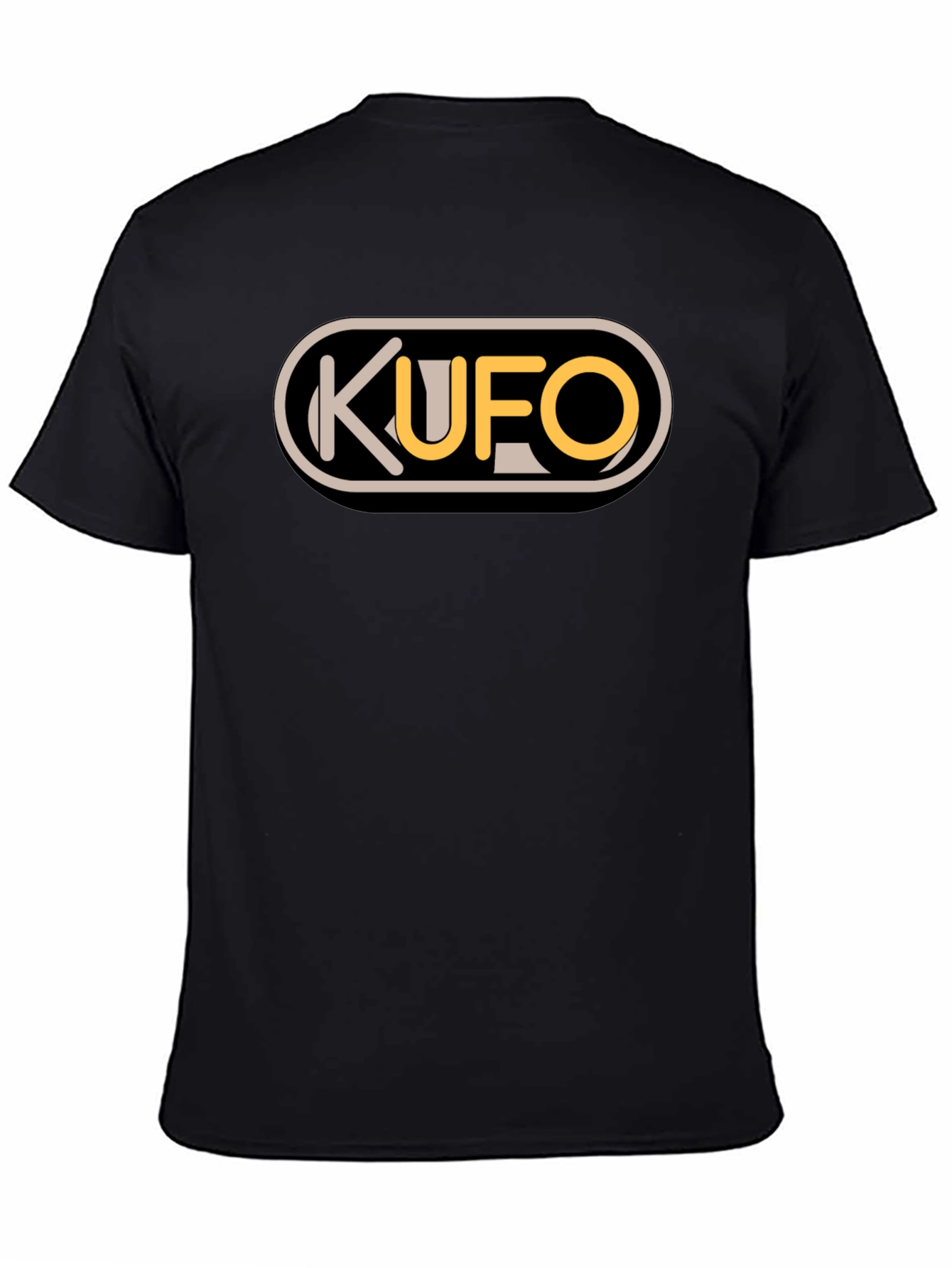 KUFO Graphic Tee - Classic Fit Black T-Shirt
