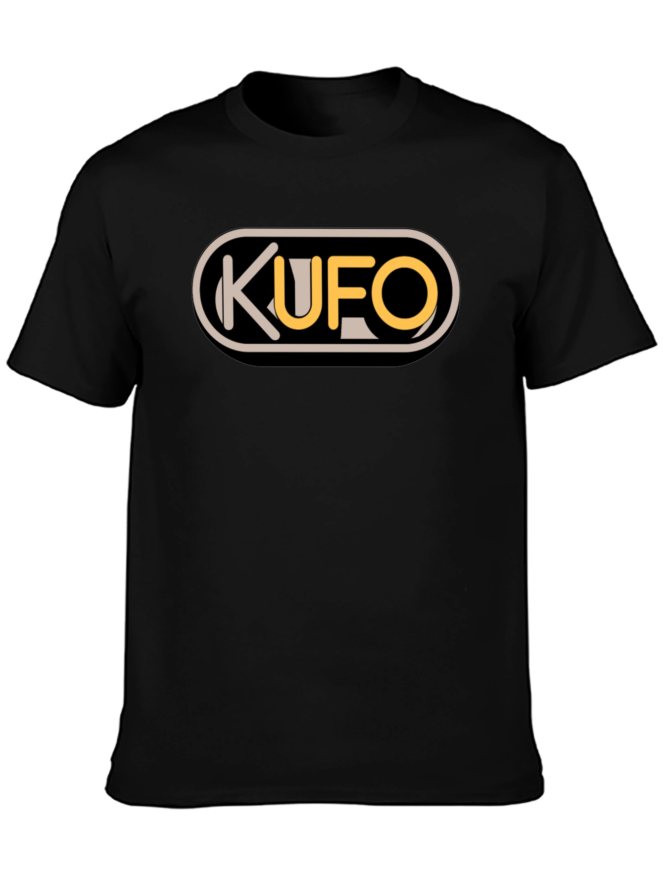 KUFO Graphic Tee - Classic Fit Black T-Shirt