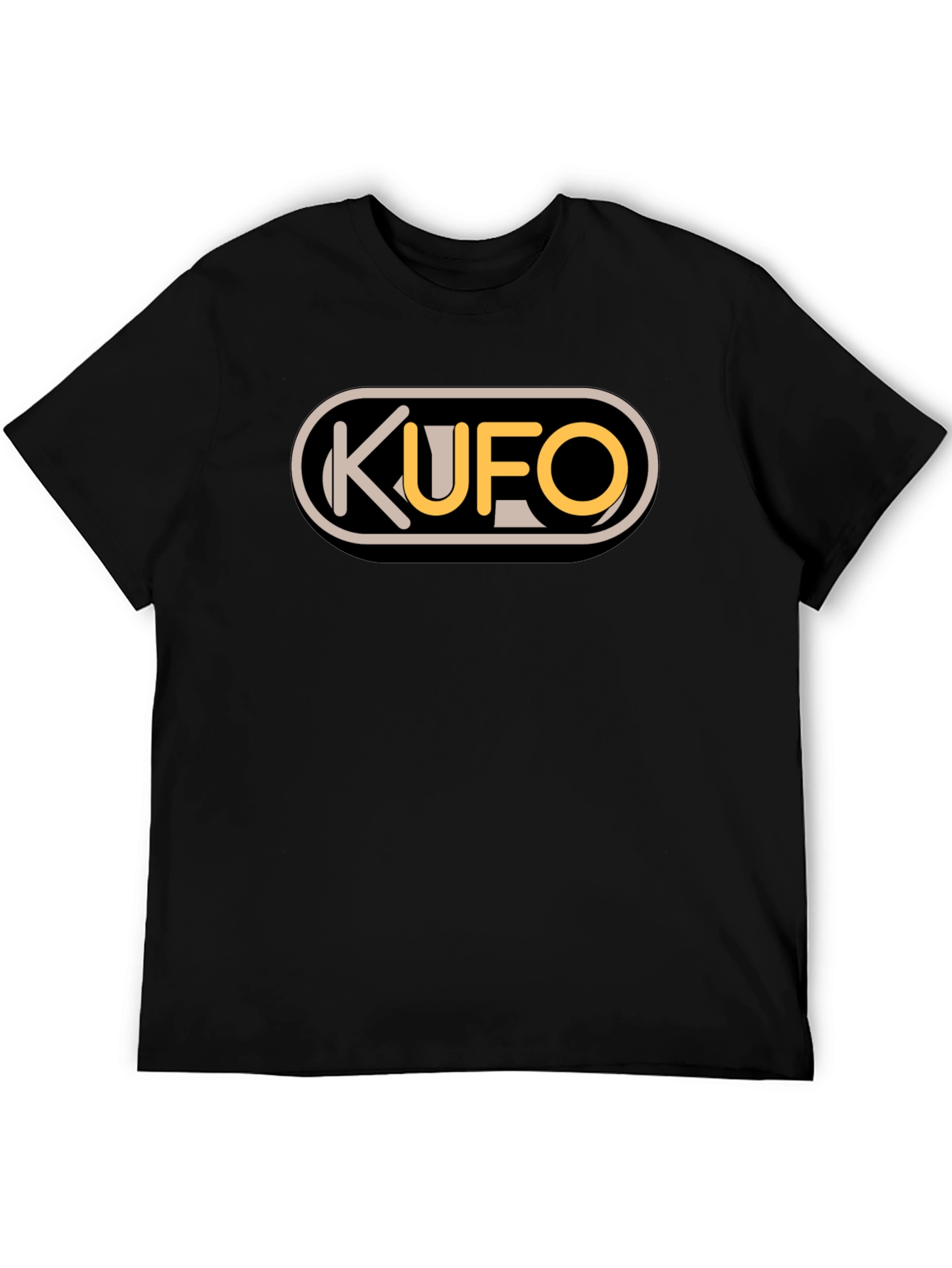 KUFO Graphic Tee - Classic Fit Black T-Shirt