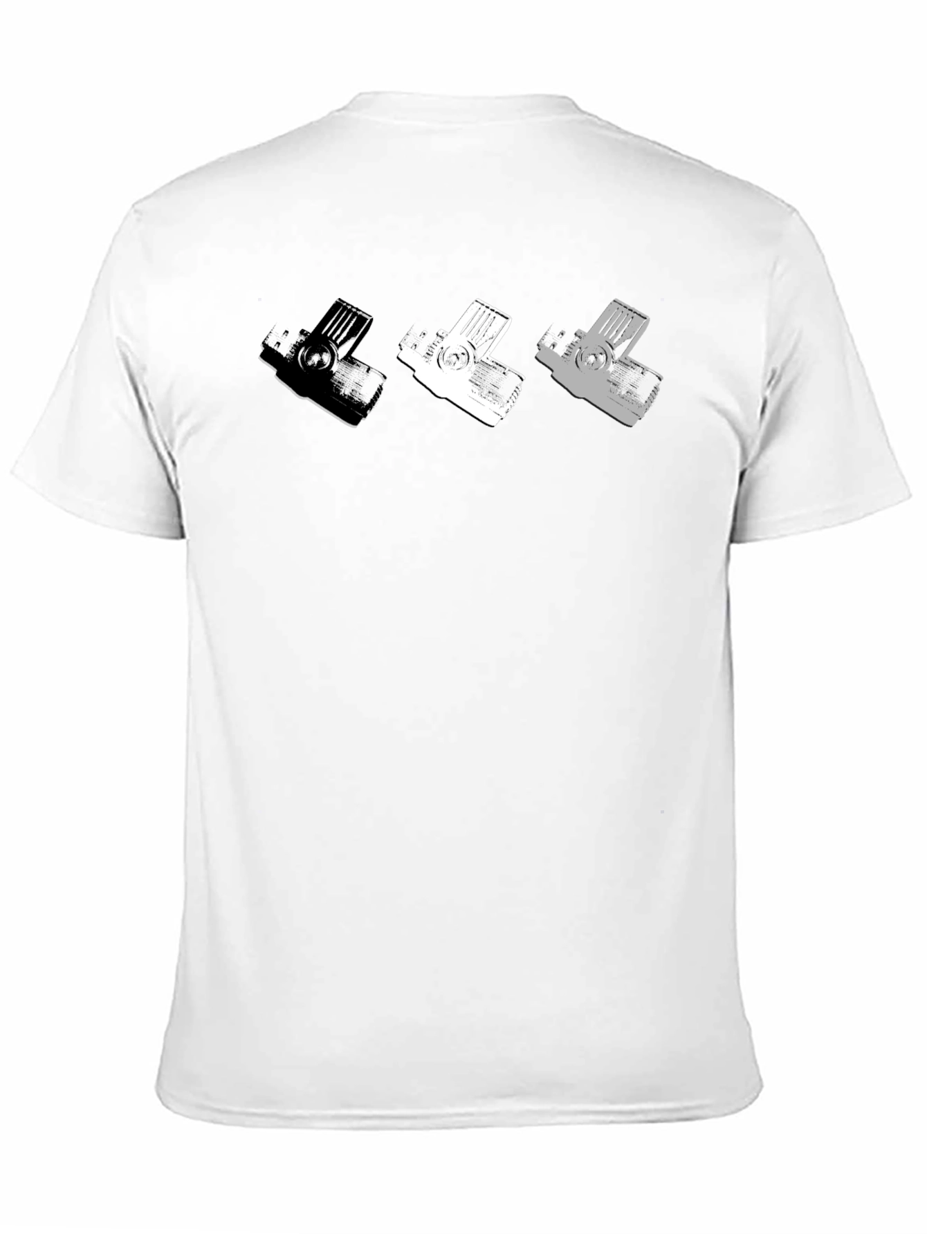 Retro Camera T-Shirt - Mens Black Graphic Tee