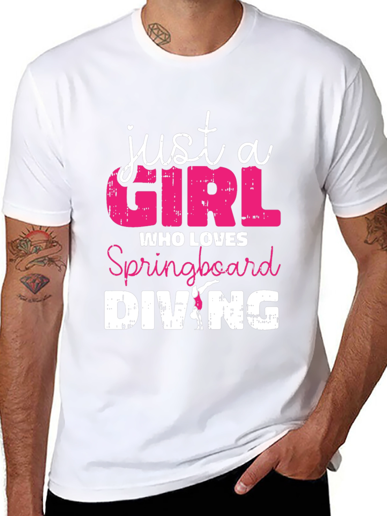 Just a Girl Who Loves Springboard Diving T-Shirt
