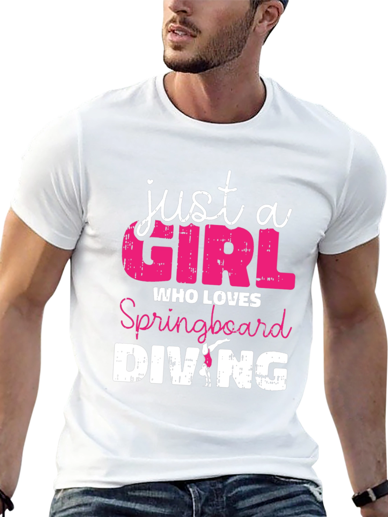 Just a Girl Who Loves Springboard Diving T-Shirt