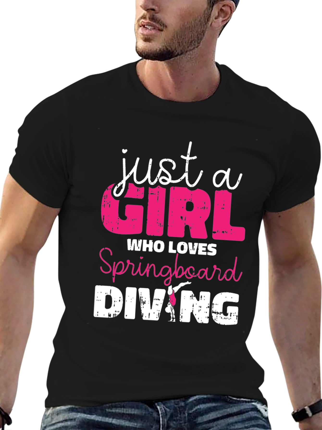 Just a Girl Who Loves Springboard Diving T-Shirt