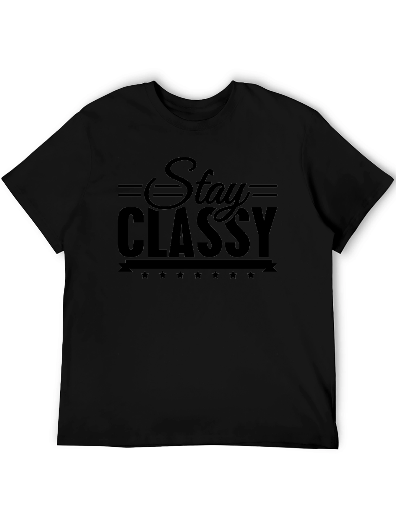 Stay Classy Graphic Tee - Mens Black T-Shirt