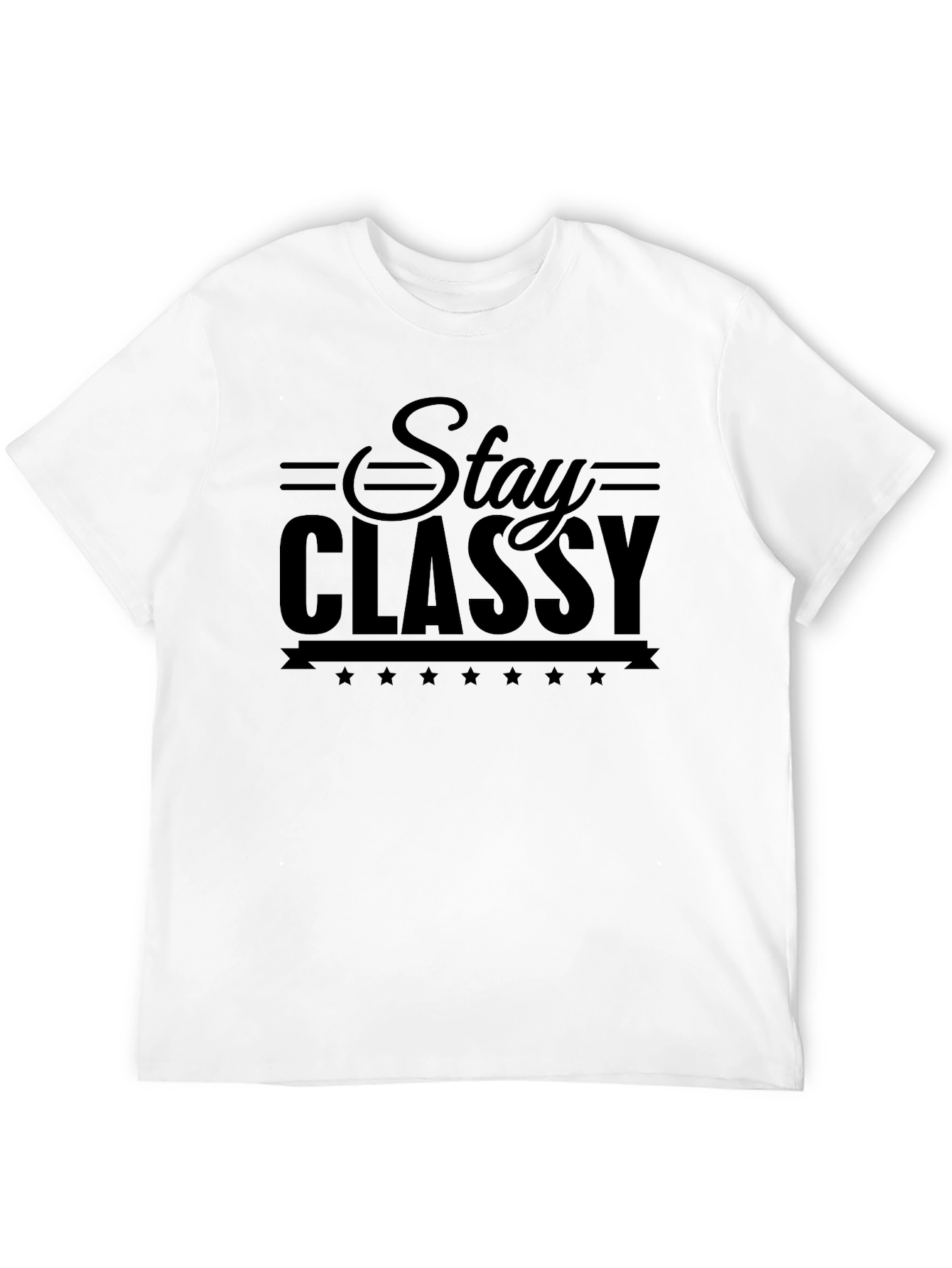 Stay Classy Graphic Tee - Mens Black T-Shirt