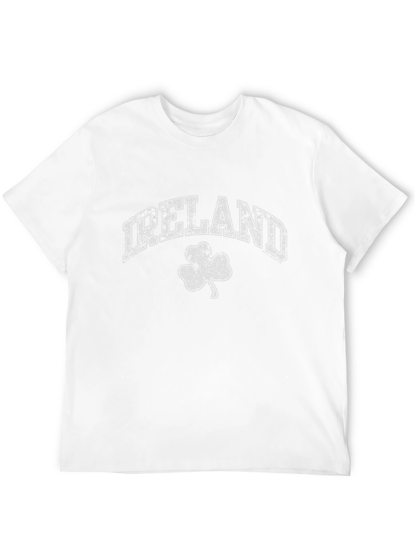 Ireland Shamrock Graphic T-Shirt - Distressed Print