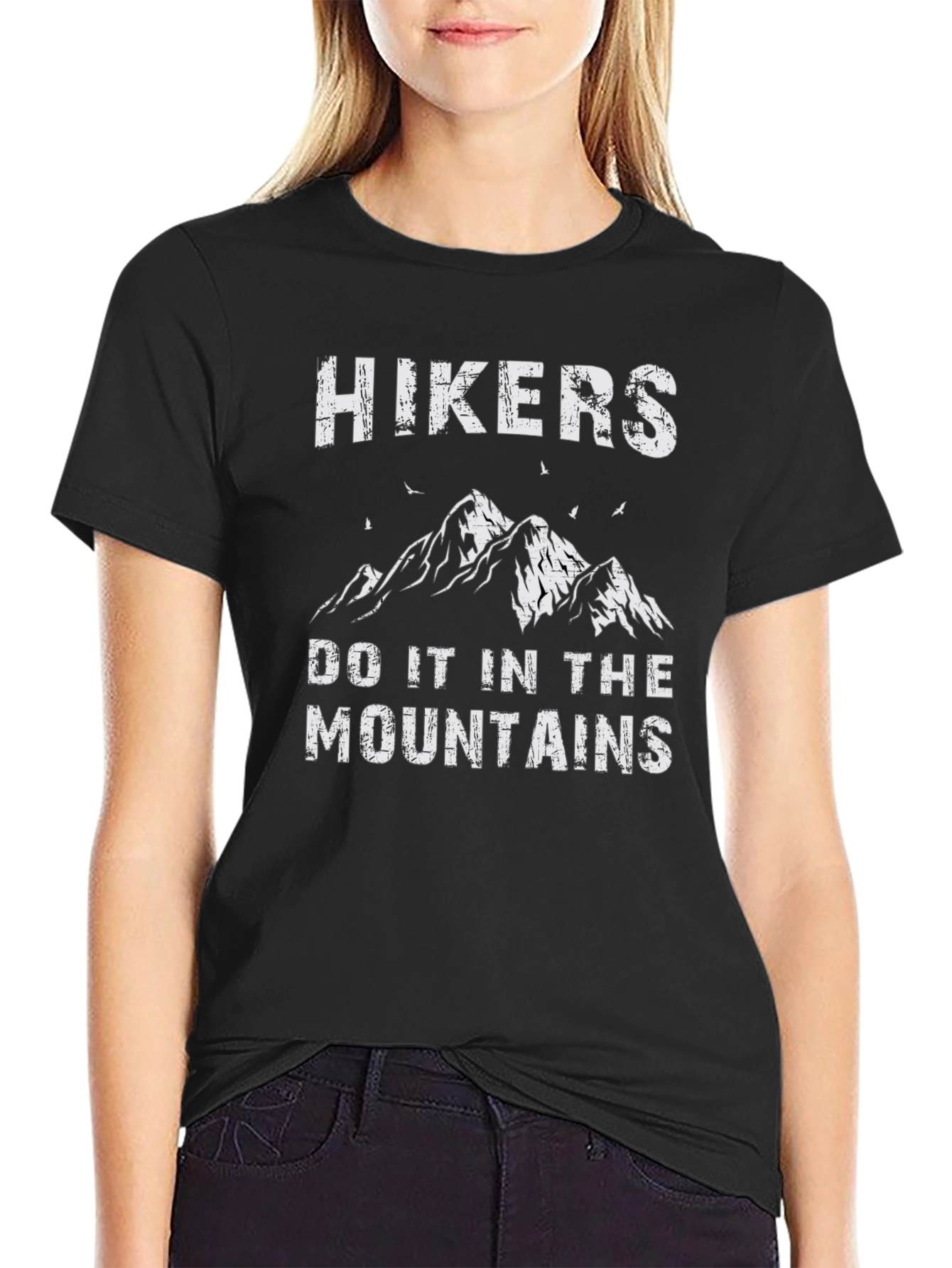 Hikers Do It In The Mountains Graphic T-Shirt