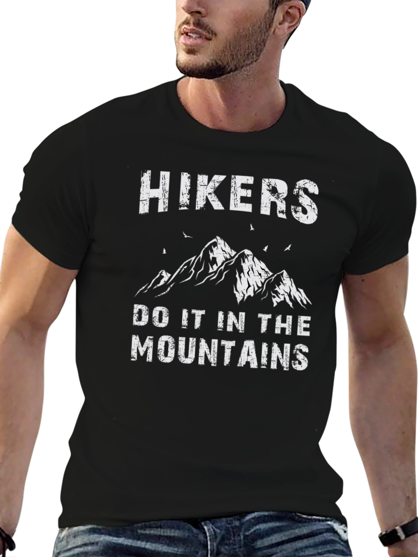 Hikers Do It In The Mountains Graphic T-Shirt