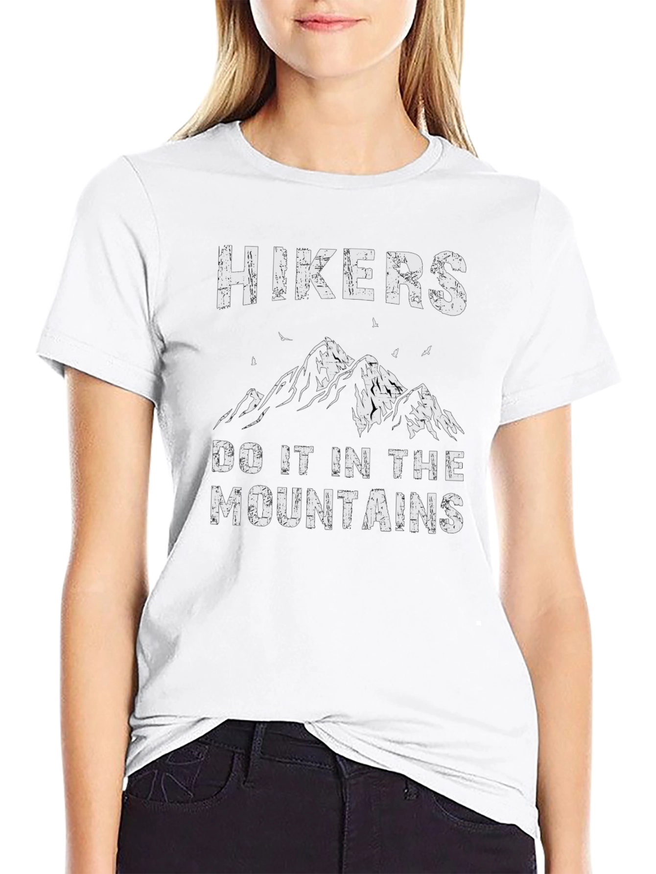Hikers Do It In The Mountains Graphic T-Shirt