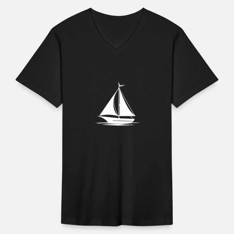 Fast Sailing Boat With Set Sails