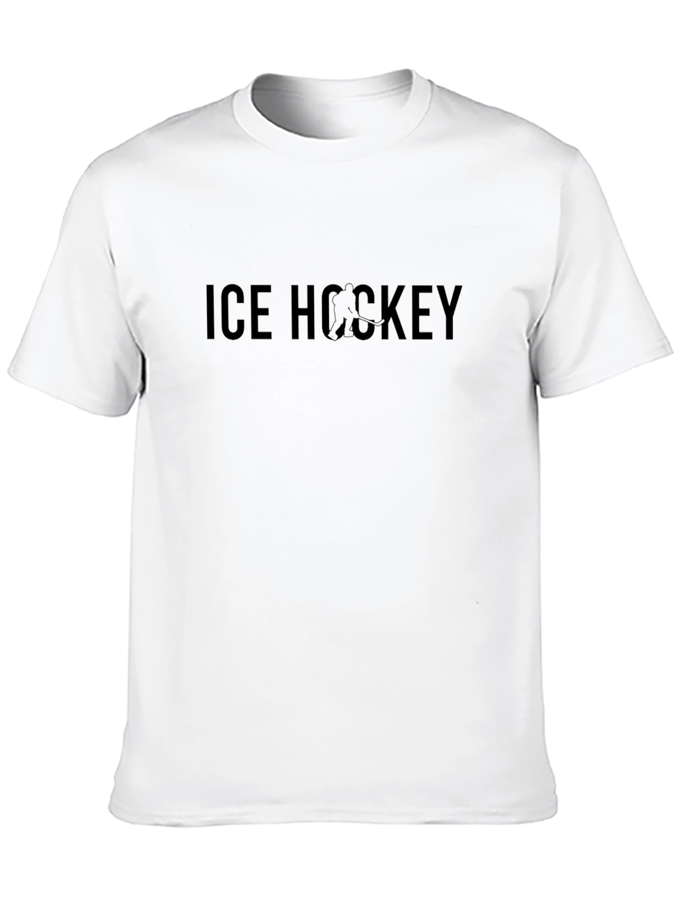 Ice Hockey Graphic Tee - Sporty Casual Style