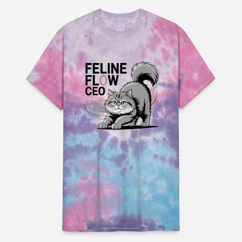 Feline Flow CEO – Chic Cat Stretch Leadership Tee