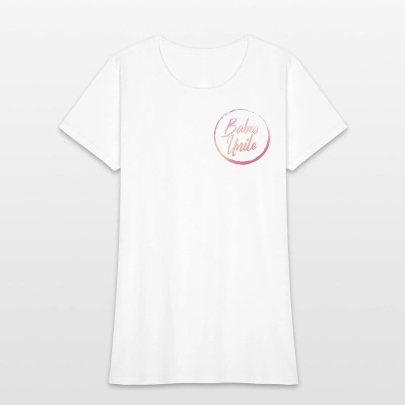 Feminist Shirt, Babes Unite Pocket Print