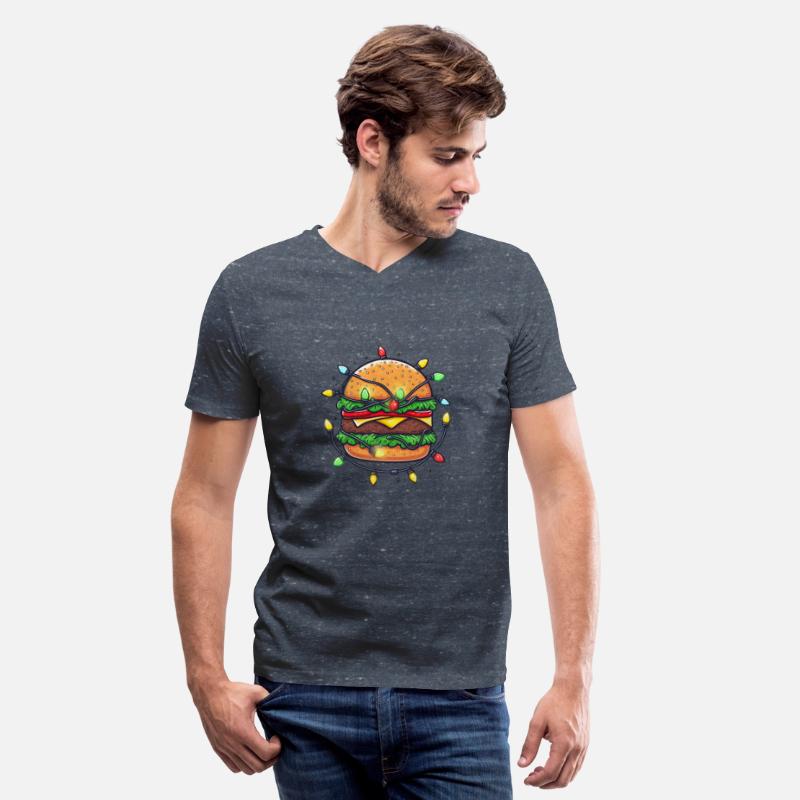 Festively decorated cheeseburger