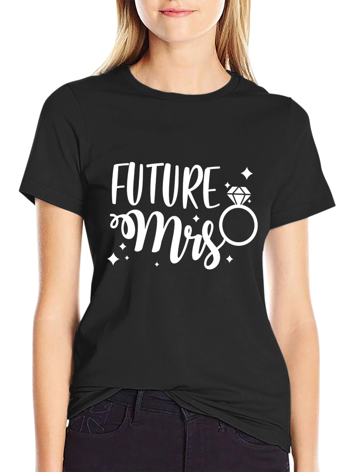 Future Mrs T-Shirt Black Engagement Party