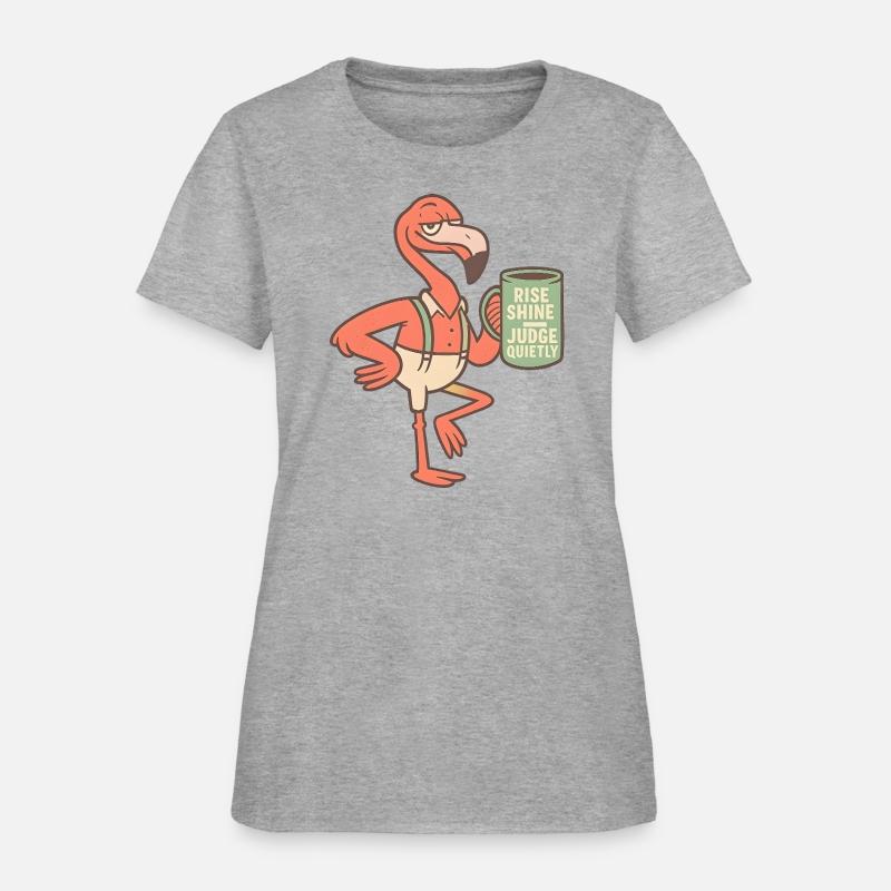 Flamingo Coffee Quote Retro