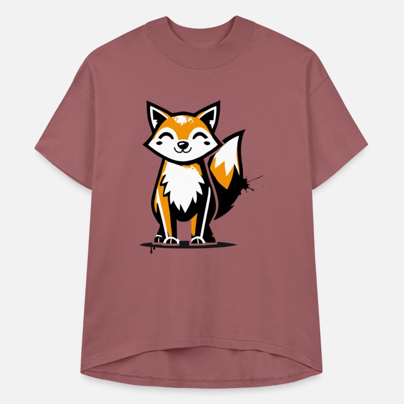 fox in stencil graffiti design