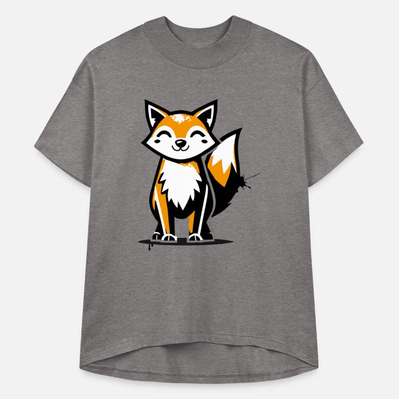 fox in stencil graffiti design