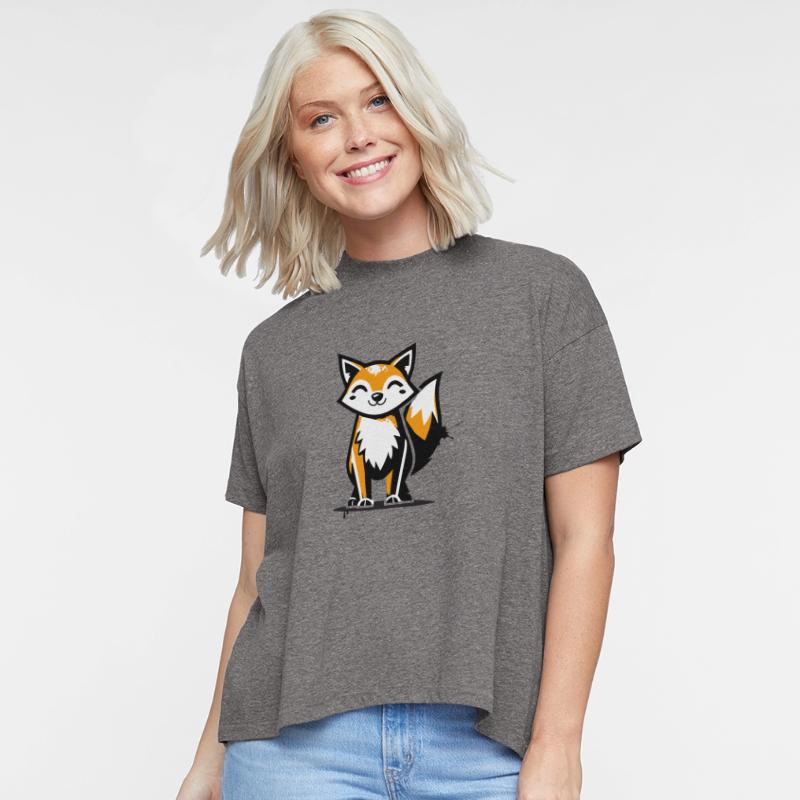 fox in stencil graffiti design