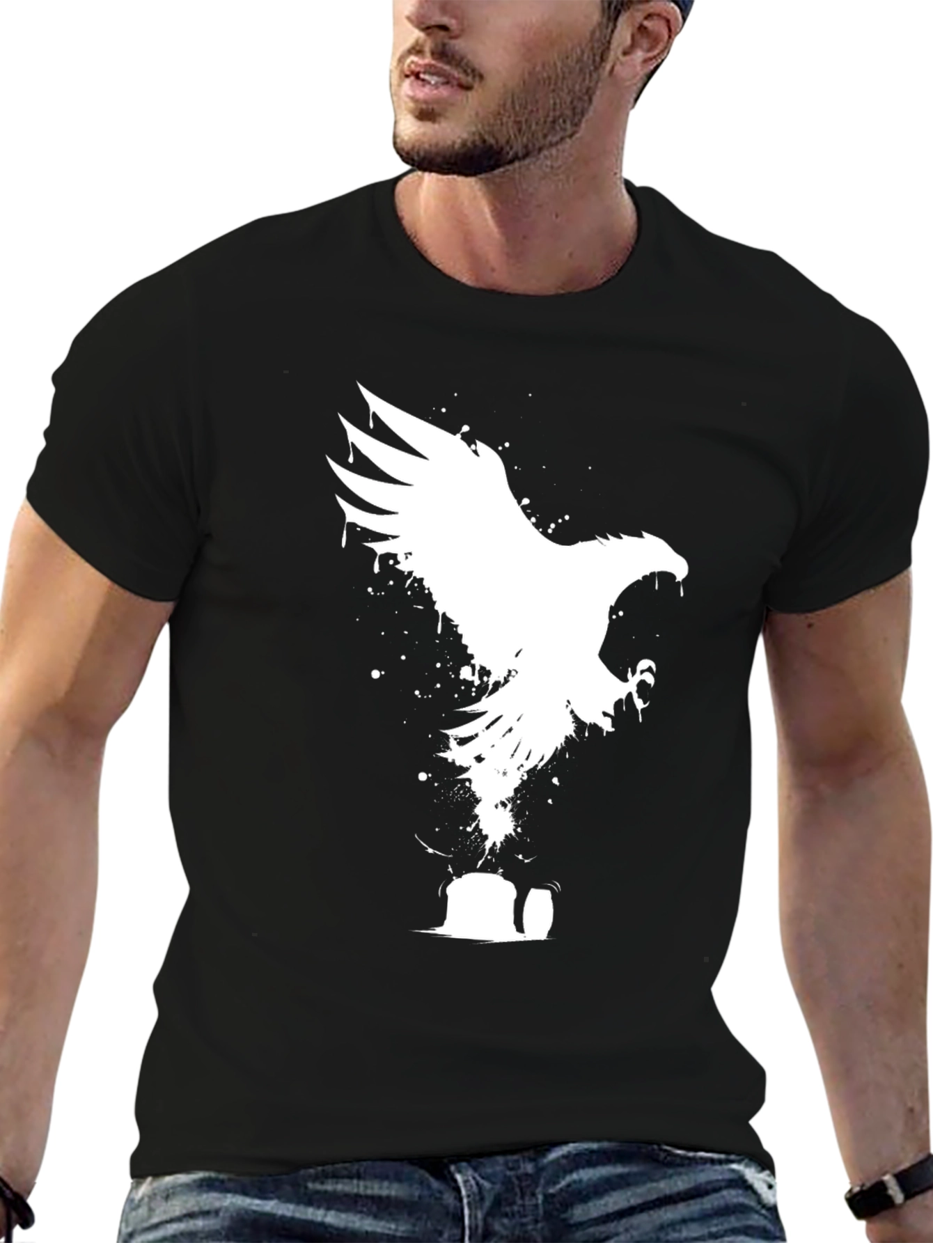 Eagle Graphic Tee - Black