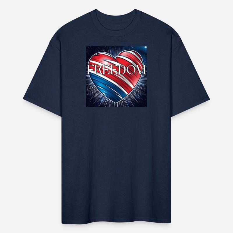 Freedom Edgy Red White and Blue Heart
