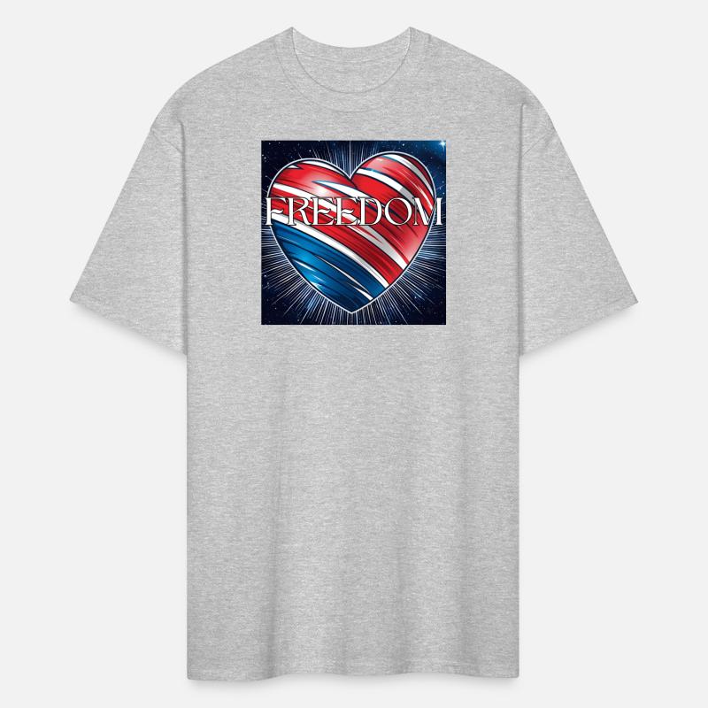 Freedom Edgy Red White and Blue Heart
