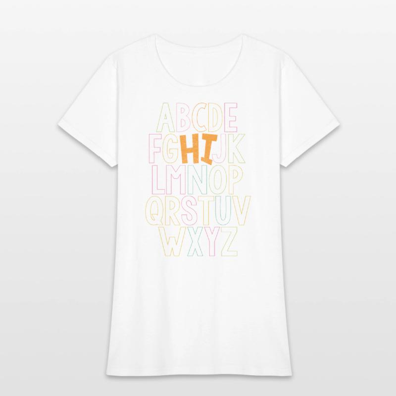 Funny ABCs Hi Kindergarten Alphabet Back To School