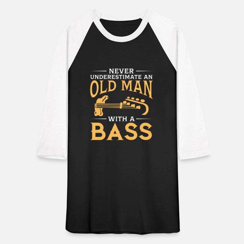 funny An Old Man With A Bass Guitar