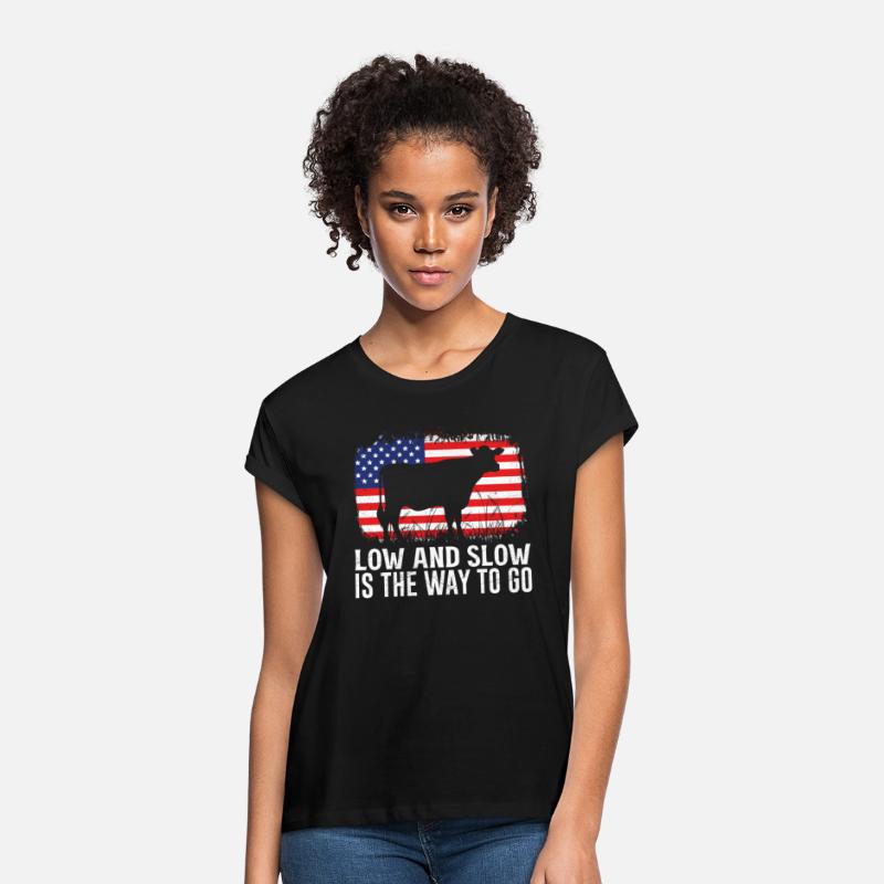 Funny BBQ LOW AND SLOW THE WAY TO GO Barbecue