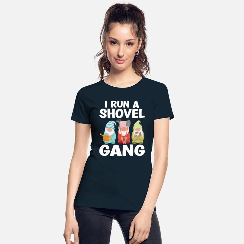 Funny Garden Gnome I run a shovel gang