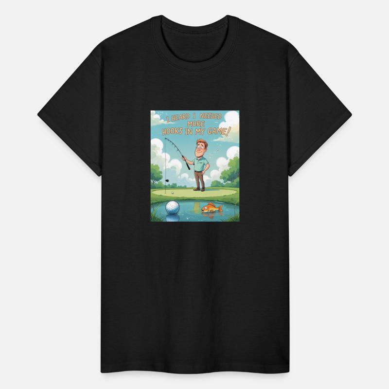 Funny Golf Cartoon More Hooks in My Game