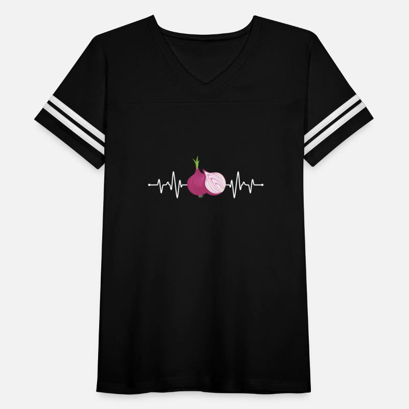 Funny heartbeat onion motif