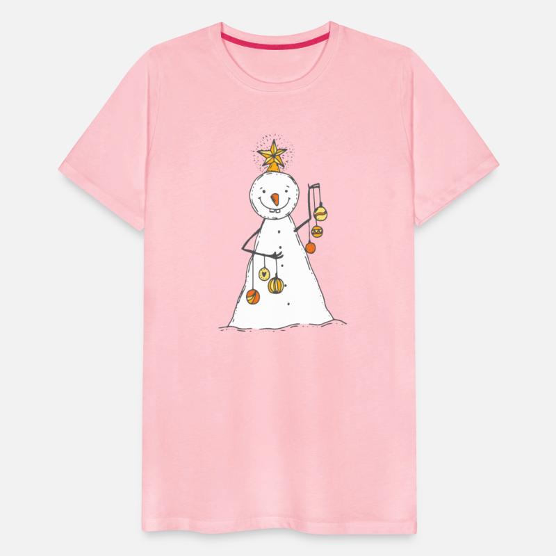 funny snowman with mustache and carrot