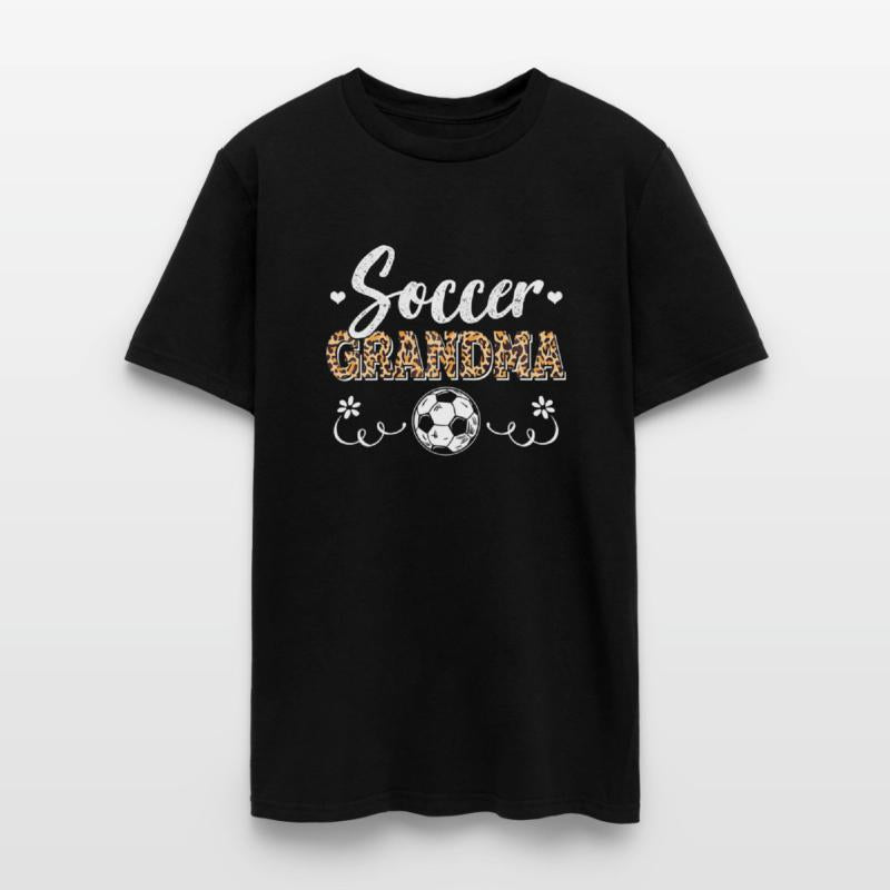Funny Soccer Fan Leopard Women Grandma Soccer