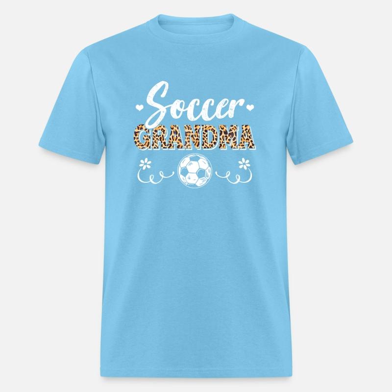 Funny Soccer Fan Leopard Women Grandma Soccer